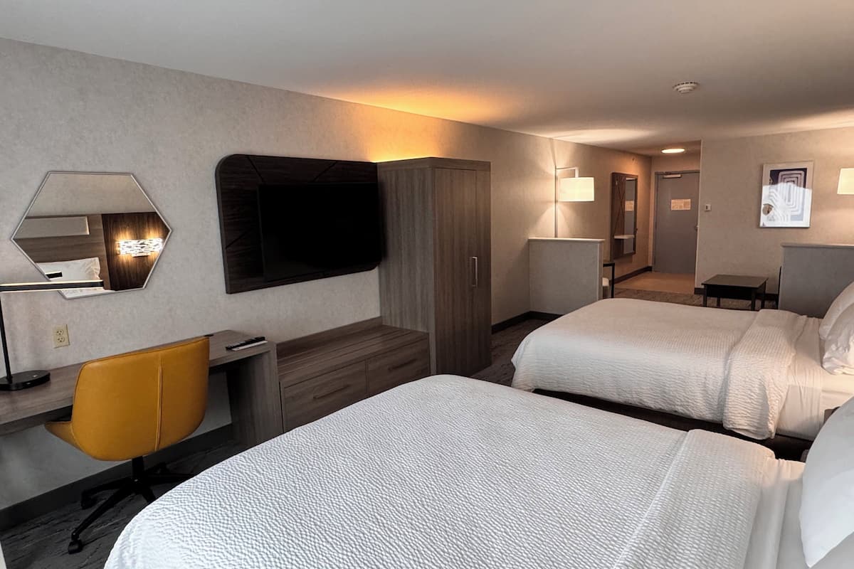 1 slaapkamer, luxe beddengoed, bedden met traagschuimmatras