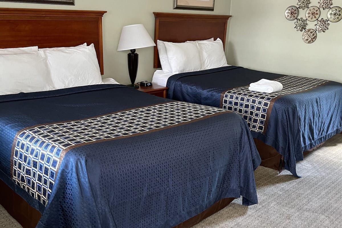 Standard Room, 2 Queen Beds | Soundproofing, iron/ironing board, bed sheets