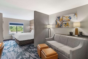 In-room safe, desk, laptop workspace, blackout drapes - Comfort Suites At WestGate Mall (Spartanburg)