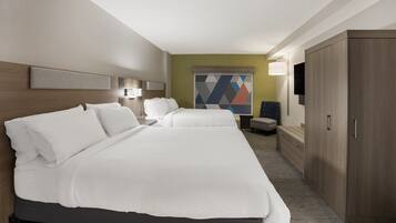 Värdeförvaringsskåp på rummet, skrivbord och arbetsyta för laptop