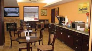 Café da manhã continental grátis todos os dias