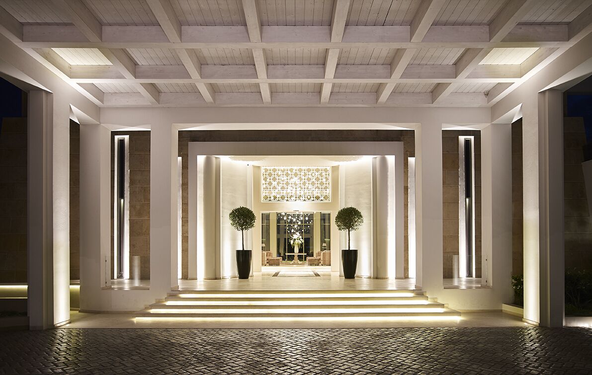 Majoituspaikan sisäänkäynti