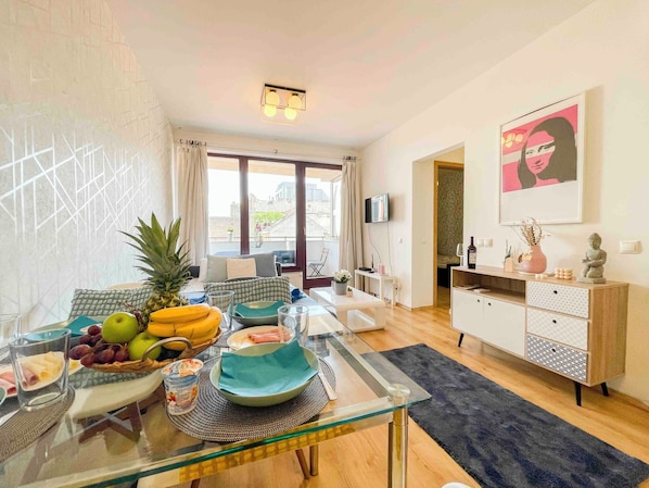 公寓, 1 间卧室 | 客房内用餐