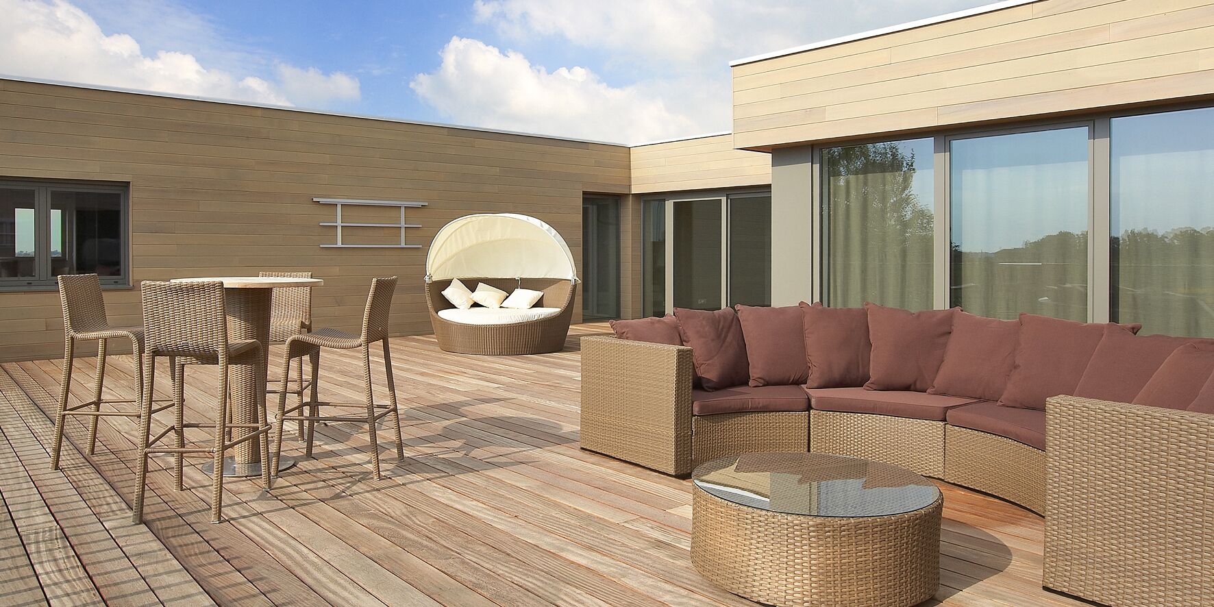 Panorama tweepersoonskamer (single use) | Terrasse/Patio