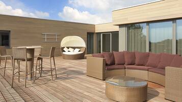 Panorama tweepersoonskamer (single use) | Terrasse/patio