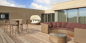 Panorama tweepersoonskamer (single use) | Terrasse/Patio