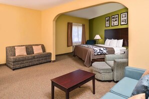 Suite, 1 King Bed, Non Smoking | Premium bedding, desk, soundproofing, iron/ironing board - Sleep Inn & Suites Near Downtown North (Houston)