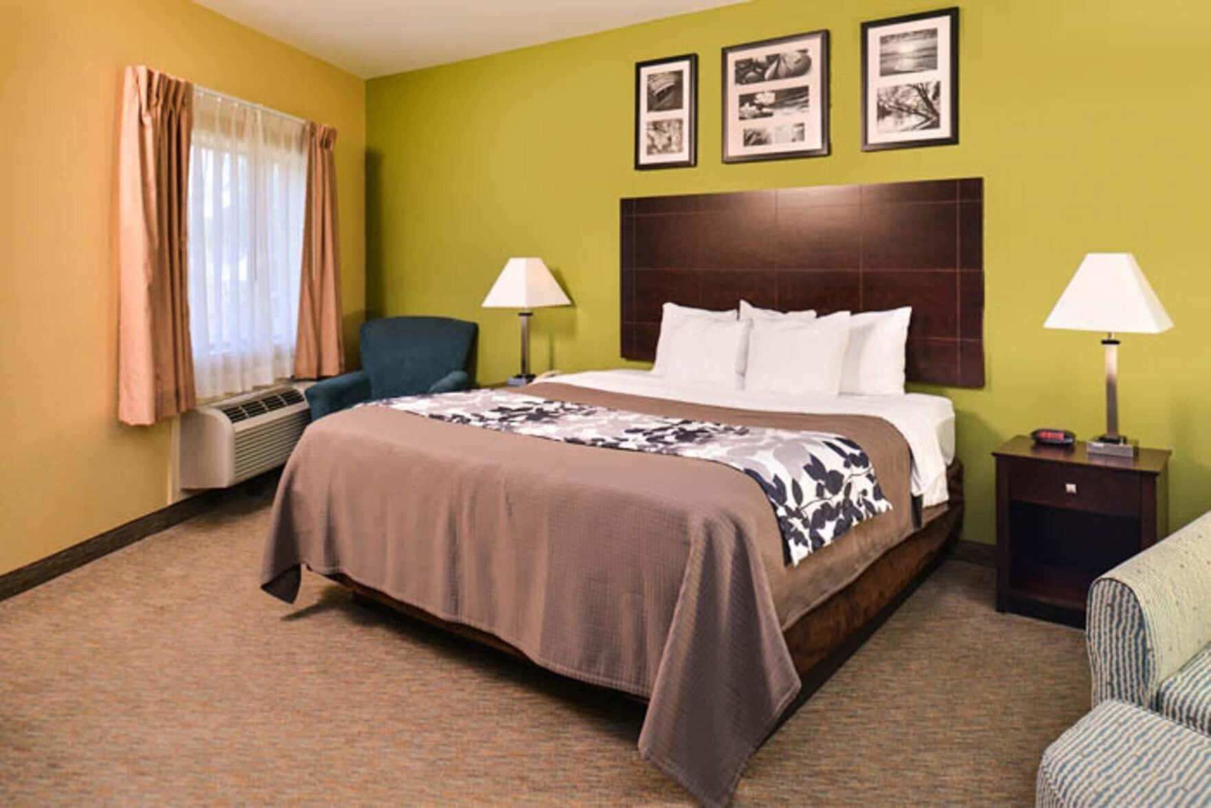 Premium bedding, desk, soundproofing, iron/ironing board