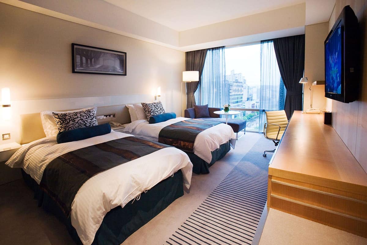 Free minibar items, in-room safe, desk, blackout curtains