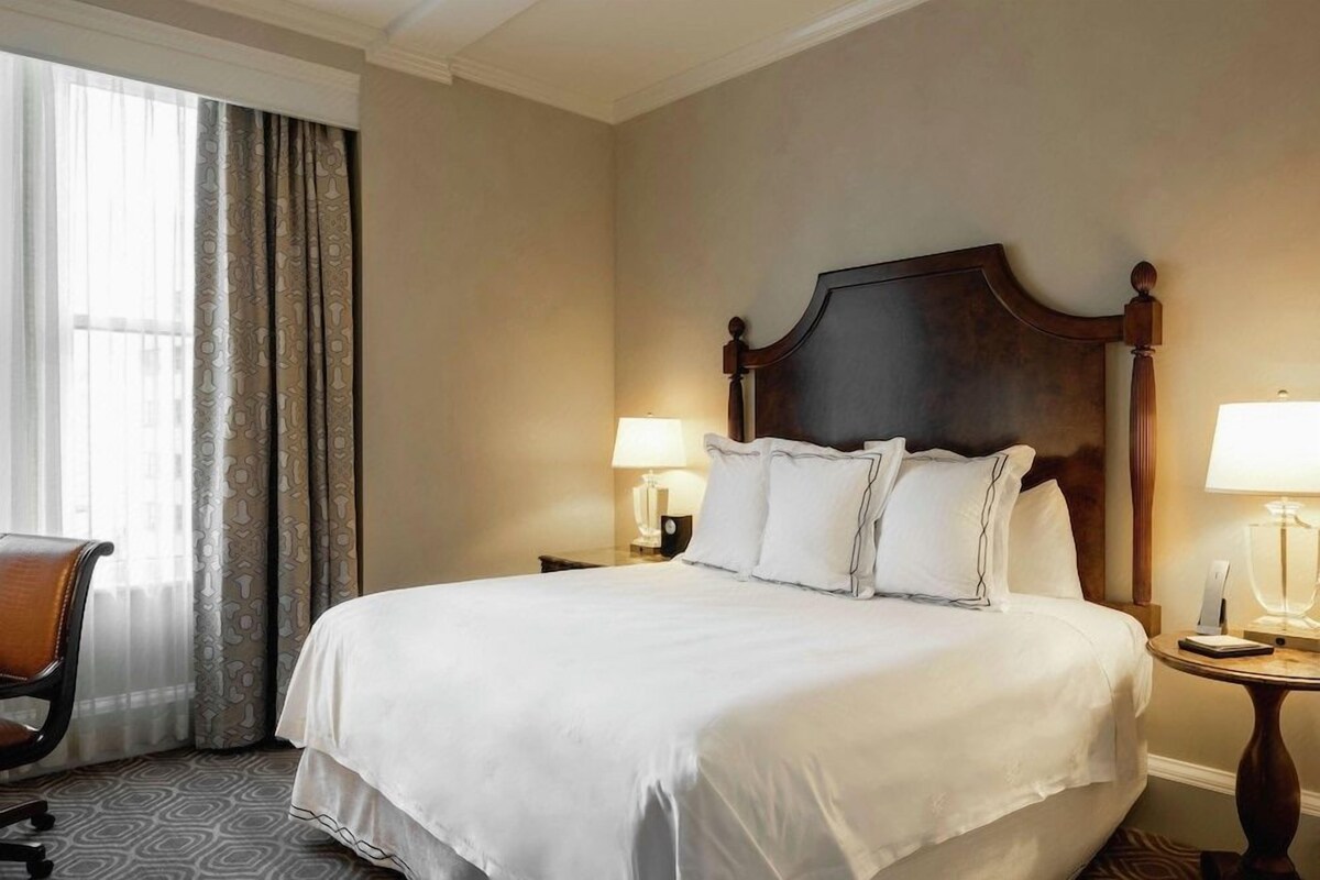 Luxe beddengoed, donsdekens, pillowtop-bedden, een minibar