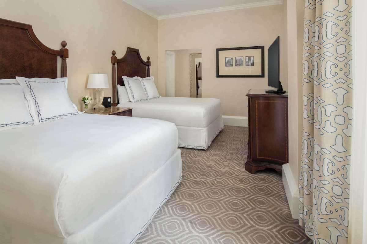 Suite, 2 Queen Beds | Premium bedding, down duvets, pillow-top beds, minibar
