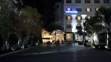 Front of property – evening/night
