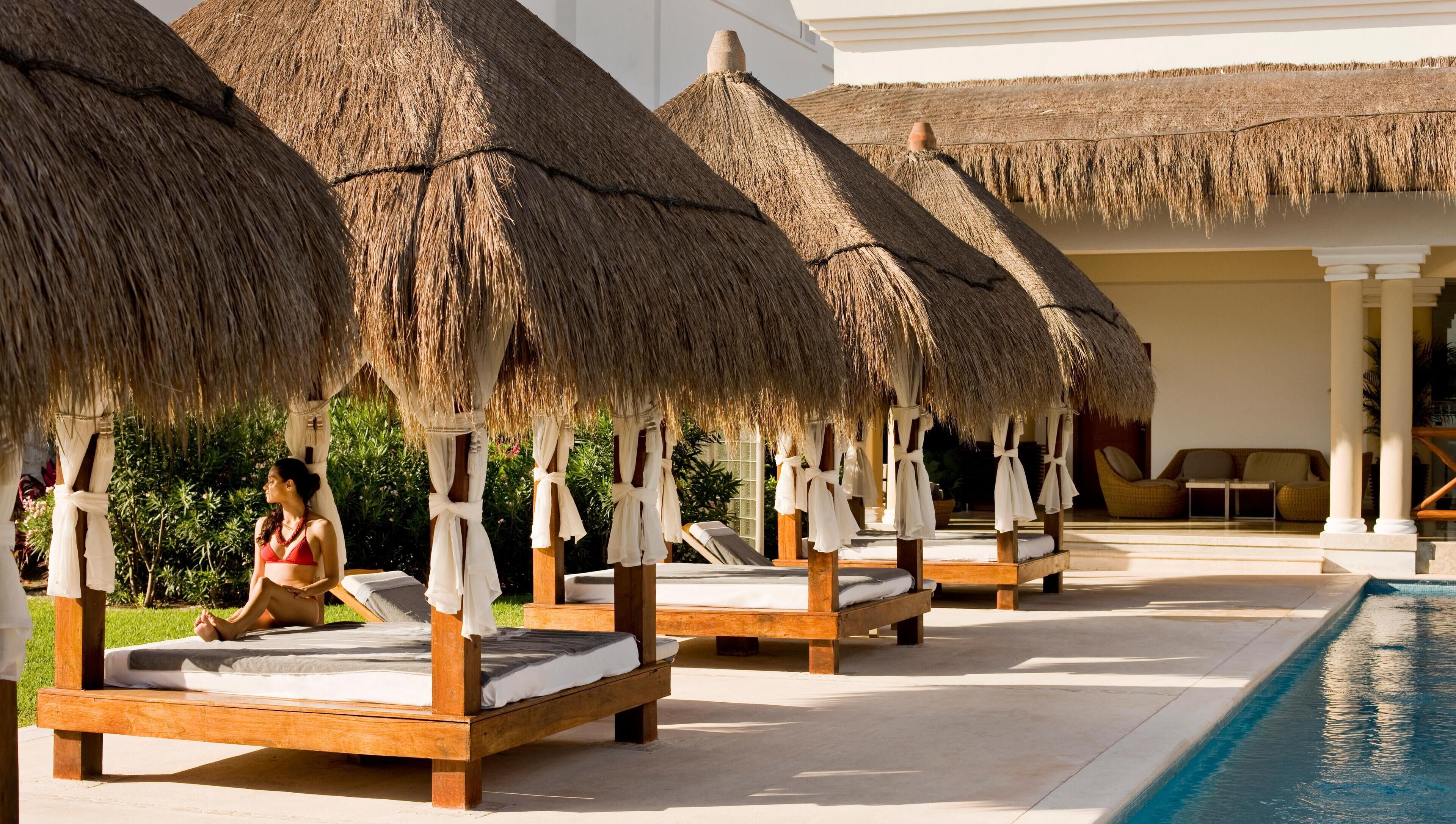 Indoor pool, 12 outdoor pools, open 8:00 AM to 8:00 PM, free cabanas