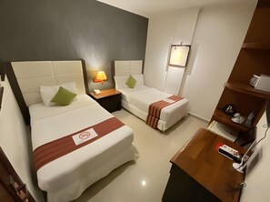 Luxe beddengoed, een kluis op de kamer, individueel gedecoreerd