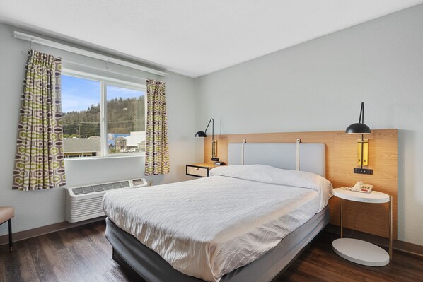 Habitación estándar, 1 cama Queen size, para no fumadores | Escritorio, espacio para trabajar con laptop, wifi gratis y despertador 