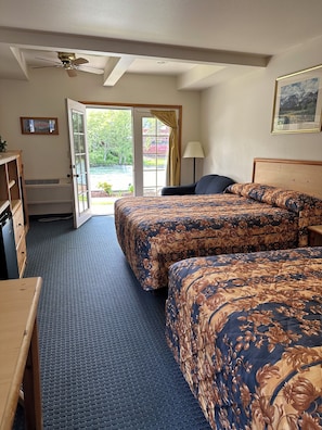 Two queen beds nonsmoking view room | Desk, cribs/infant beds, rollaway beds, bed sheets