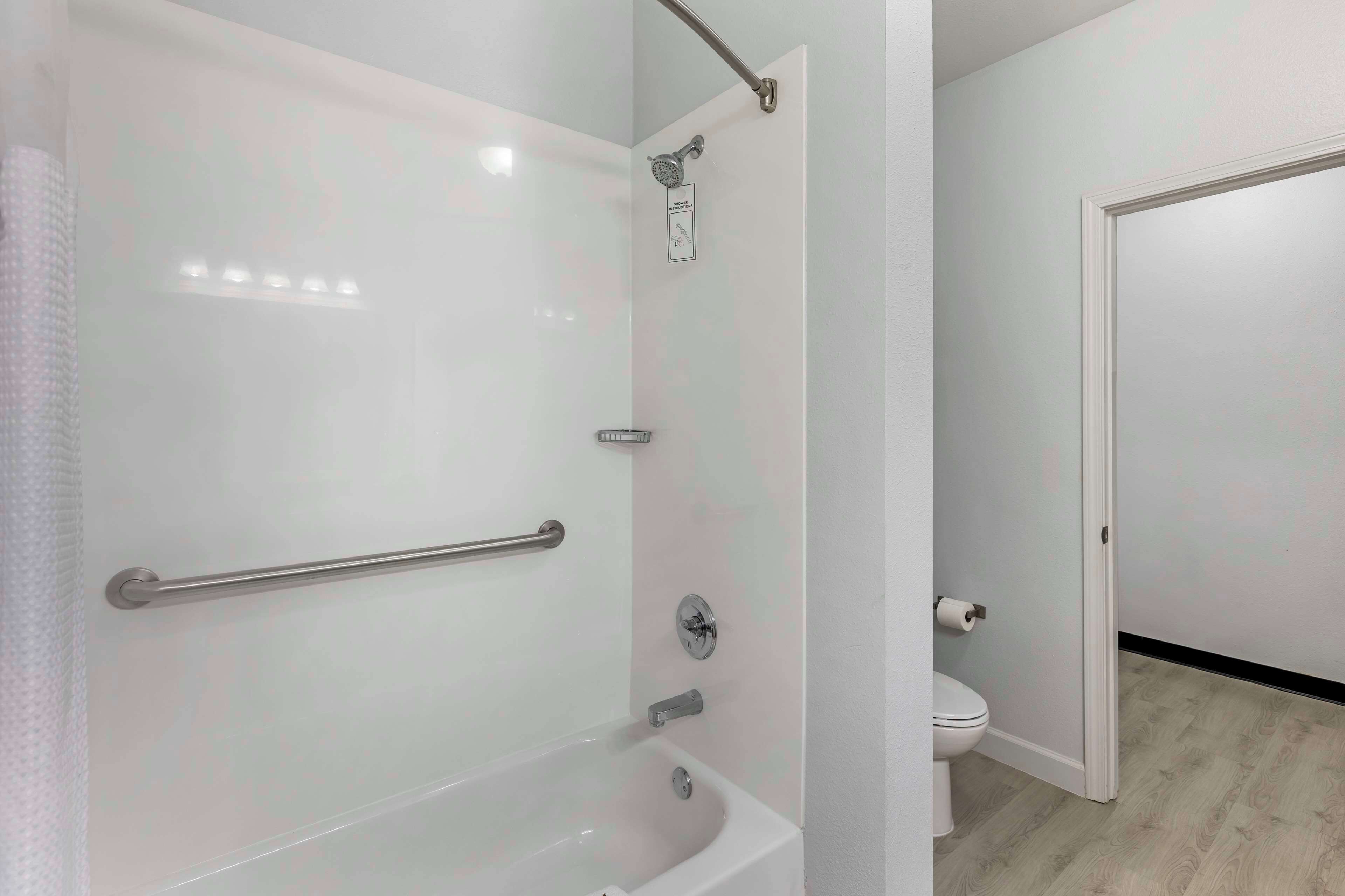 free toiletries, hair dryer, towels, soap