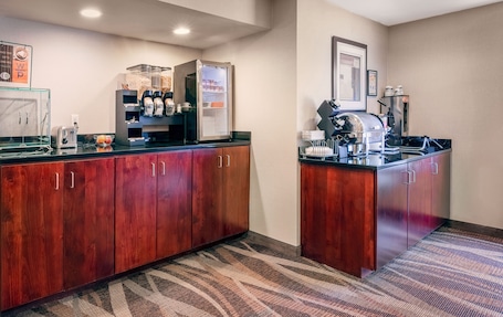 Free daily self-serve breakfast