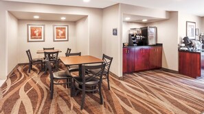 Free daily self-service breakfast