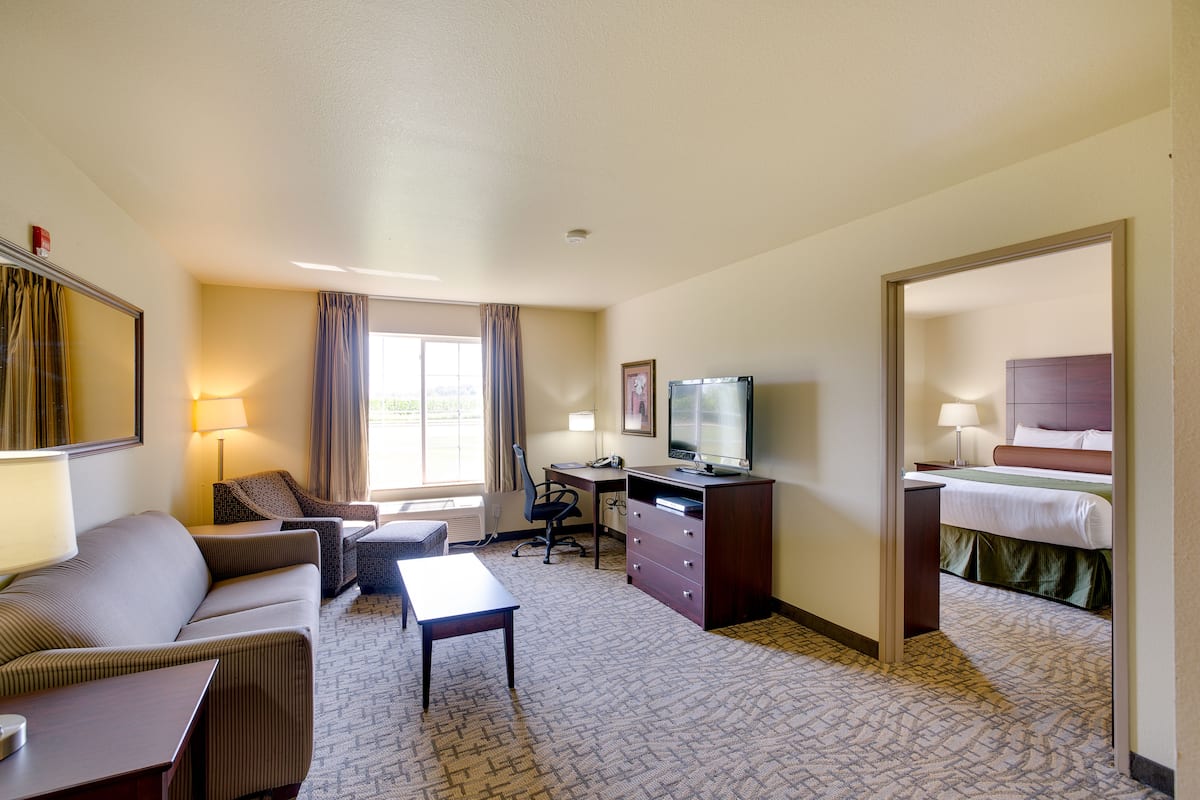 Queen Handicap Accessible Extended-Stay Suite with Pull-out Sofa