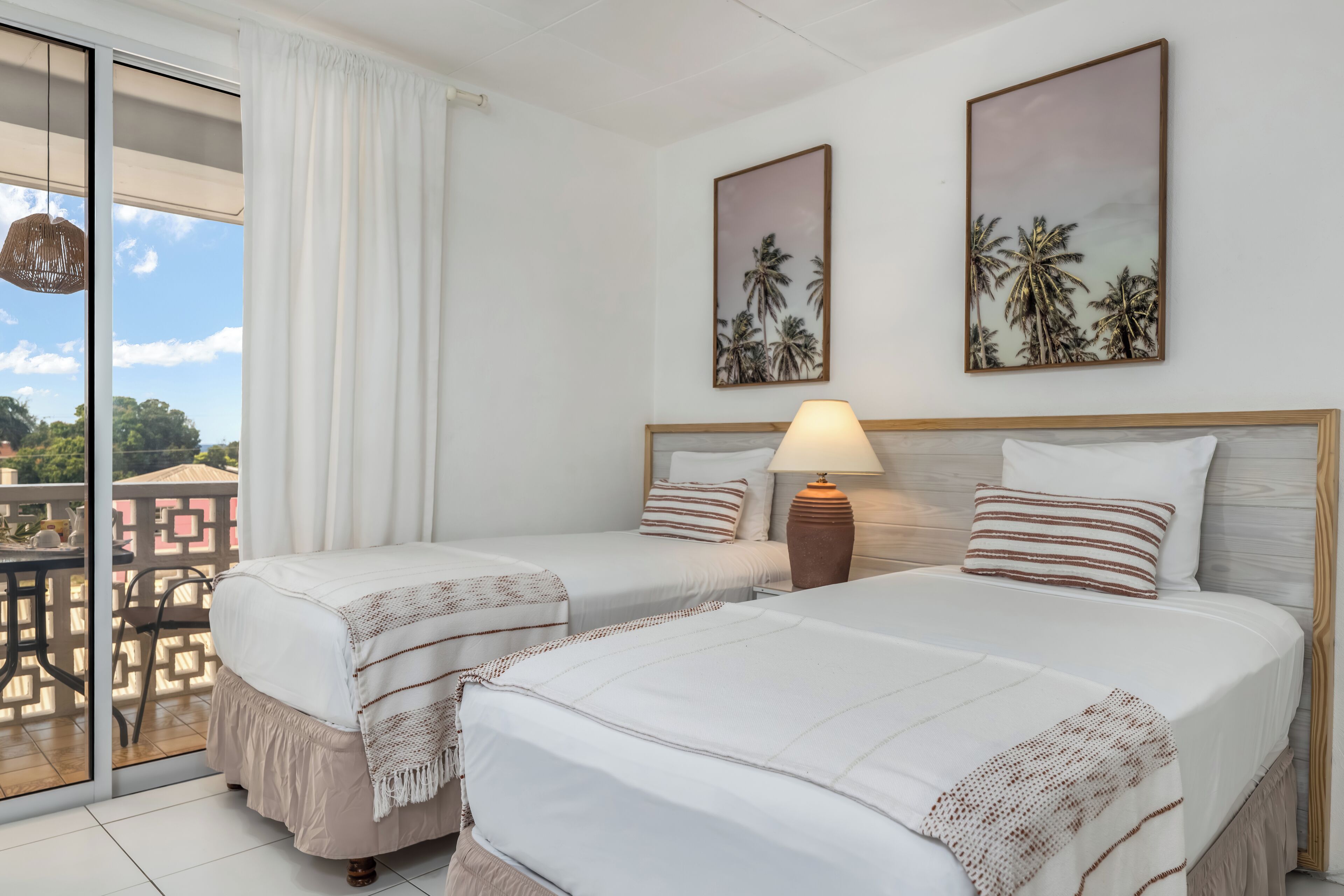 Studio with 2 Twin Beds | Blackout drapes, iron/ironing board, free cribs/infant beds, free WiFi