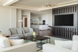 Penthouse, 3 slaapkamers | Lakens van Egyptisch katoen, luxe beddengoed, Select Comfort-bedden