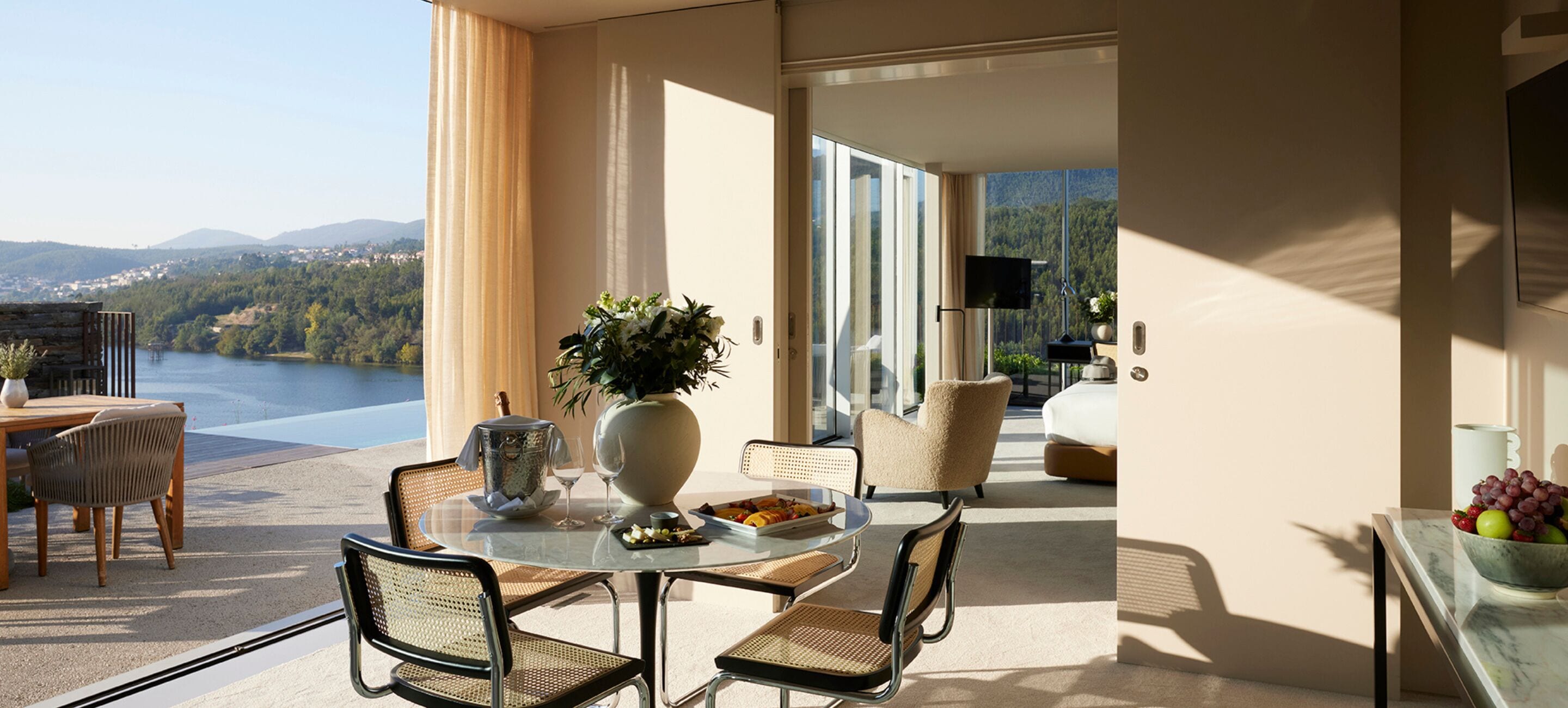 suite, private pool (collection) | living area | lcd tv