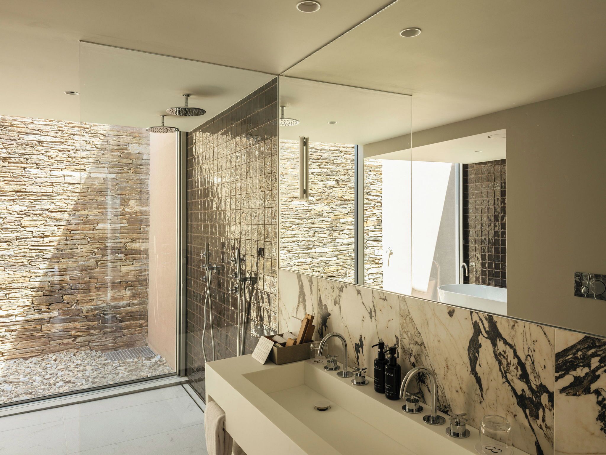 villa, 1 bedroom, private pool (retreat plunge pool 1-room) | bathroom | separate bathtub and shower, free toiletries, hair dryer, bathrobes