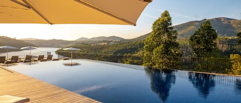 Indoor pool, seasonal outdoor pool, sun loungers