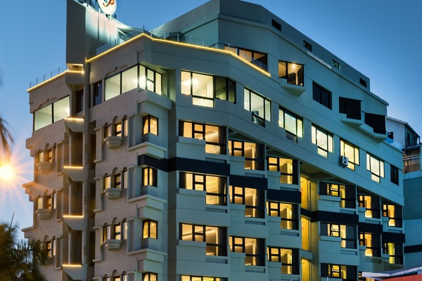 Front of property – evening/night