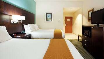 Pillowtop beds, in-room safe, desk, laptop workspace