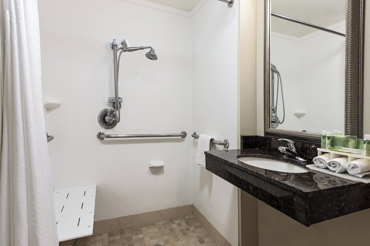 Suite, 2 Queen Beds, Accessible (Communication, Roll-In Shower) | In-room safe, desk, iron/ironing board, cribs (free)