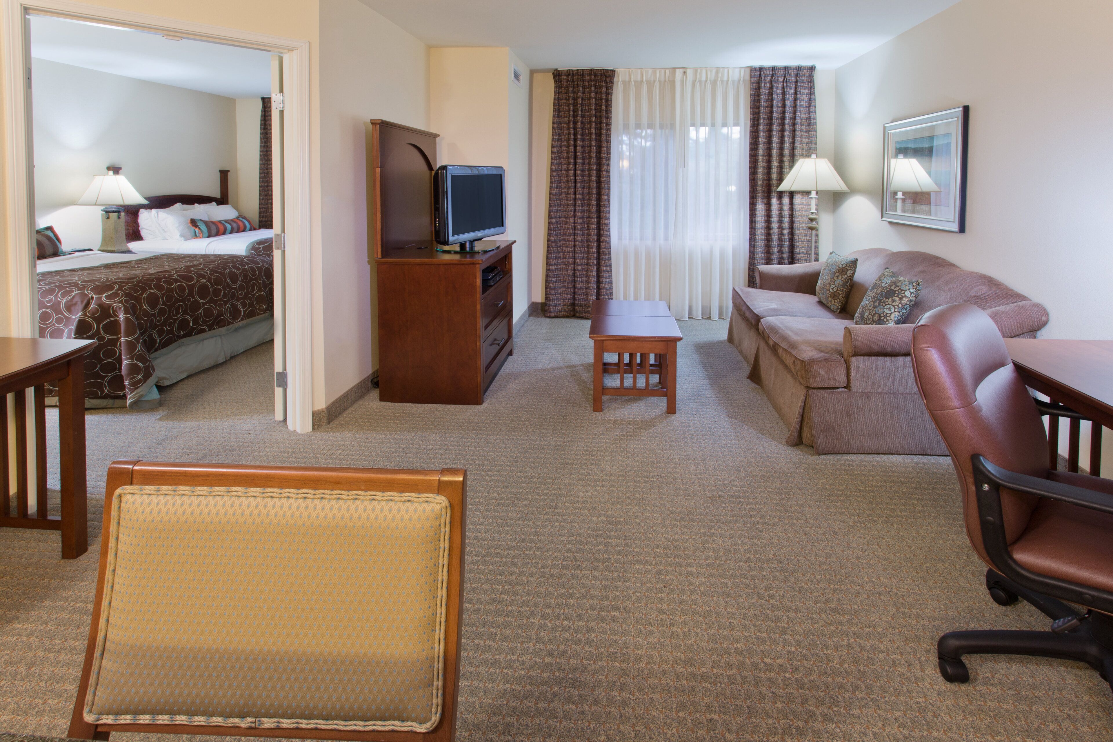 suite, 2 queen beds | 1 bedroom, in-room safe, desk, laptop workspace