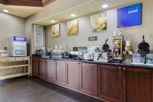 Free daily self-serve breakfast