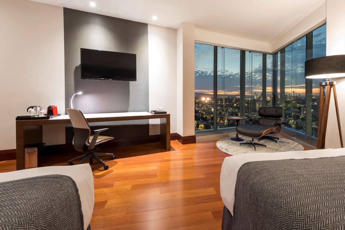 Down duvets, pillow-top beds, minibar, in-room safe