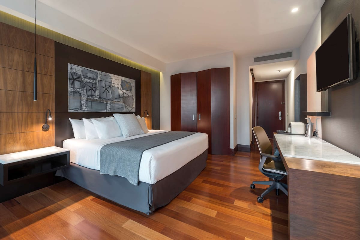 Down duvets, pillow-top beds, minibar, in-room safe