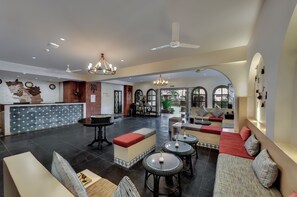 Sitteområde i lobbyen