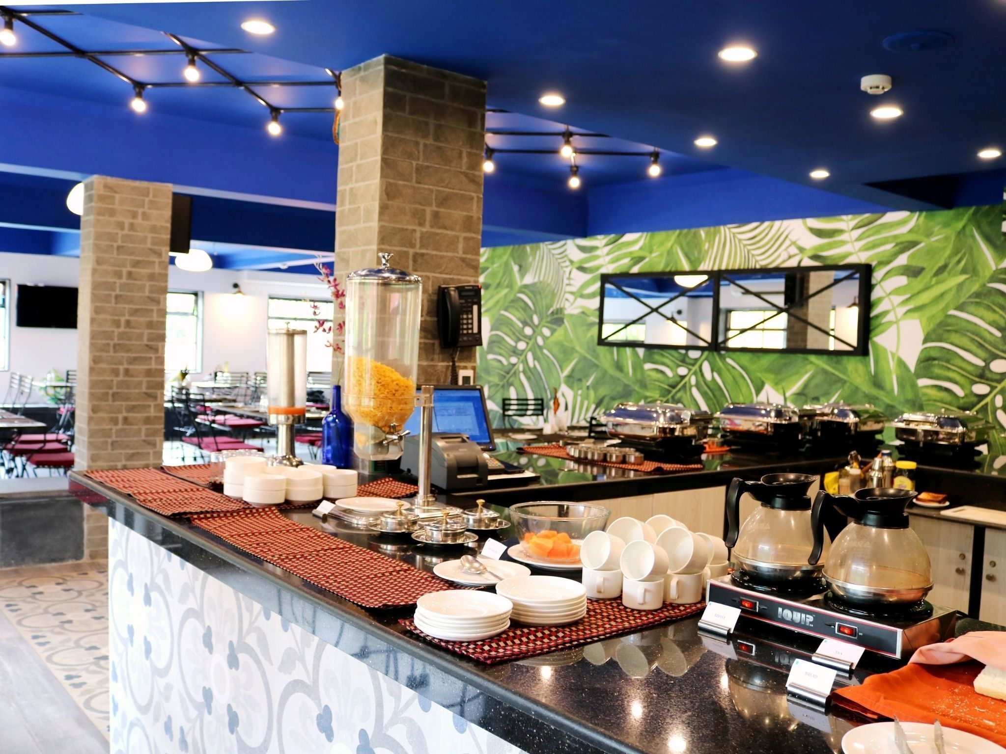 breakfast, lunch served; local and international cuisine, pool views