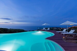 Outdoor pool, open 8:30 AM to 7:30 PM, pool umbrellas, sun loungers