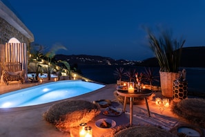 Premium Suite Sea View with Indoor Jetted Tub & Outdoor Heated Pool | 1 bedroom, hypo-allergenic bedding, minibar, in-room safe - Panormos Village Hotel (Mykonos)