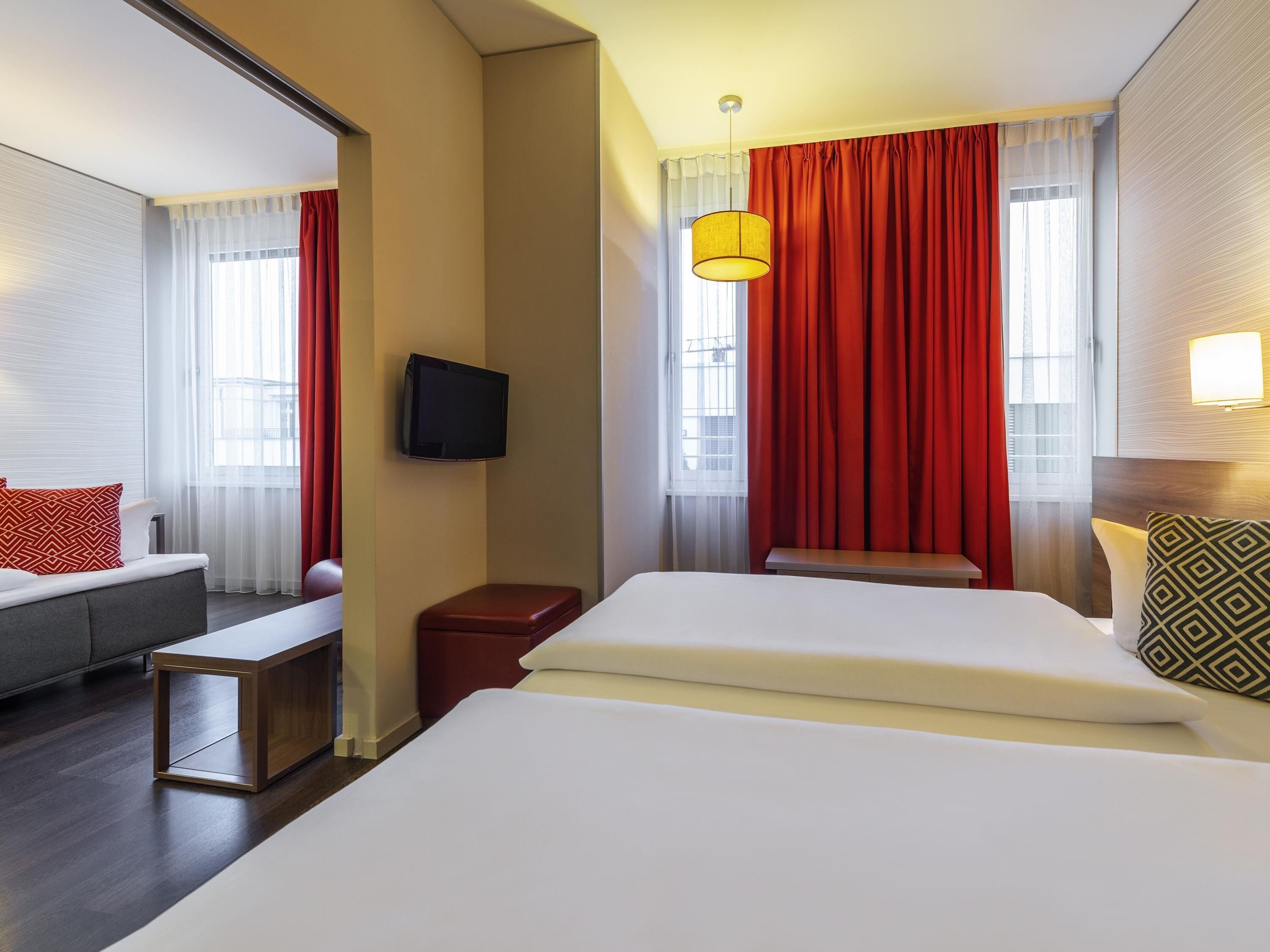 Lejlighed - 1 soveværelse | Pengeskab på værelset, skrivebord, arbejdsområde til bærbare computere