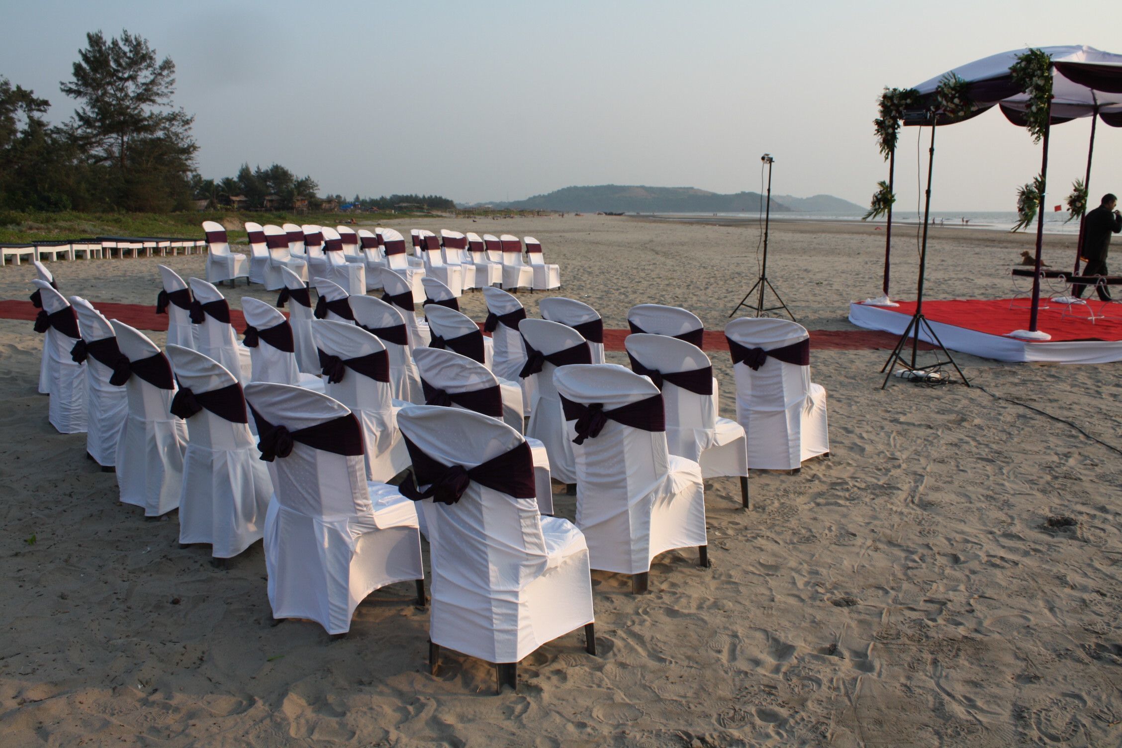 Área de bodas al aire libre