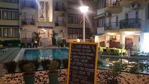 Front of property – evening/night