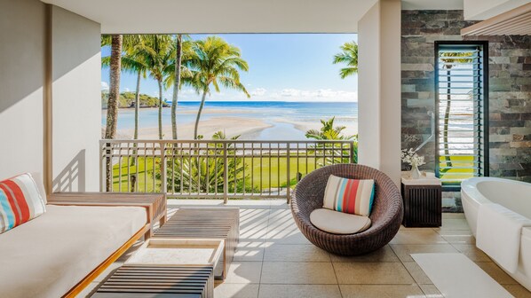 Room, 1 King Bed, Balcony, Beachfront | Beach/ocean view