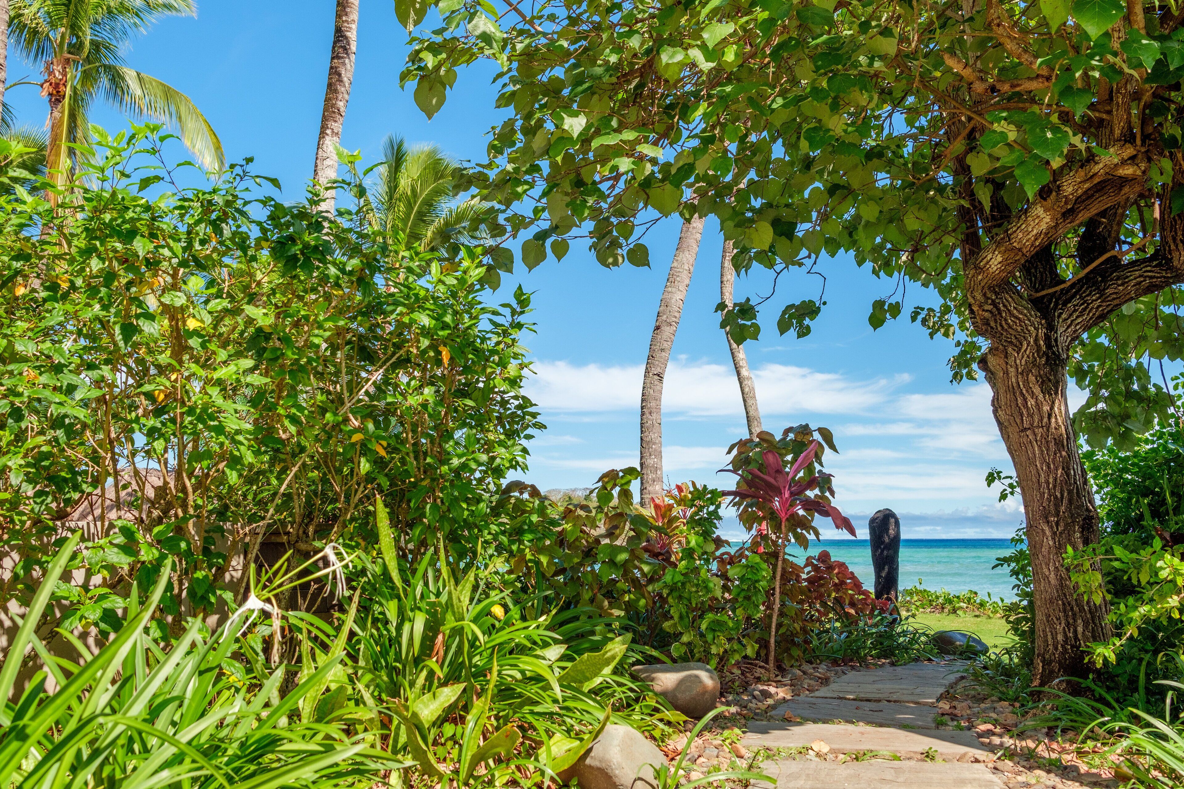 room, 2 double beds, garden view (beach access) | view from room