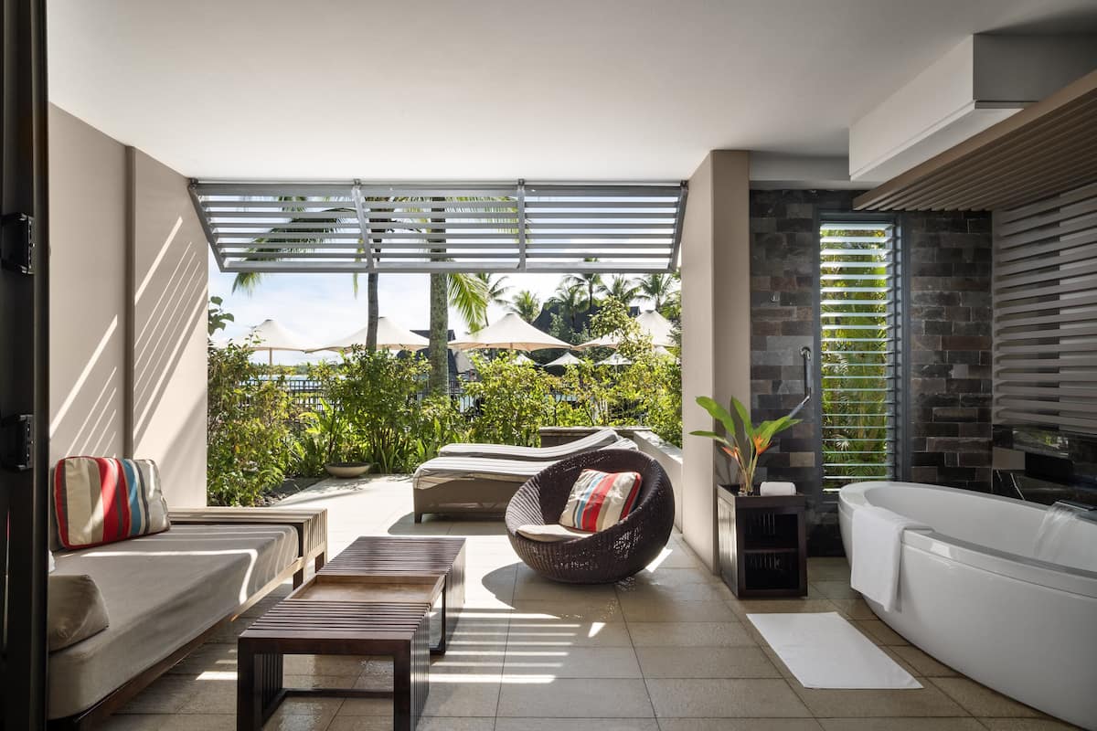 Room, 2 Double Beds, Garden View (Beach Access)