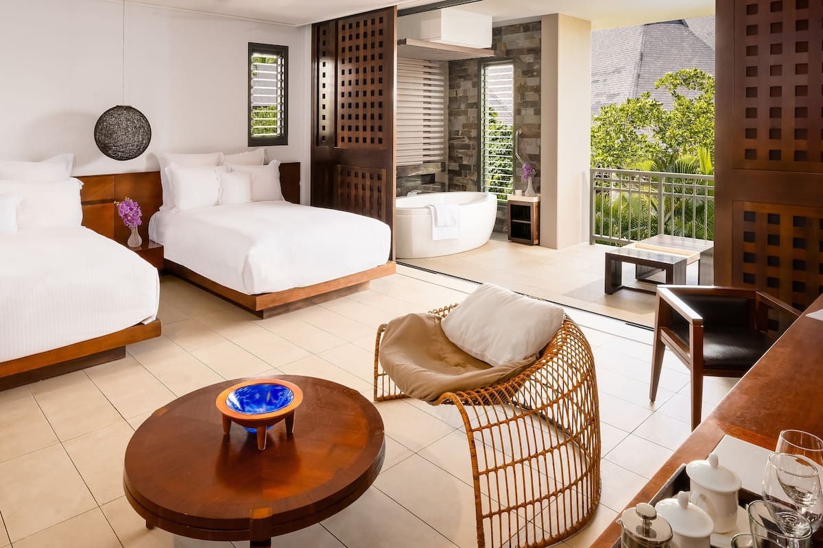 Room, 2 Double Beds, Garden View | 1 bedroom, premium bedding, minibar, in-room safe
