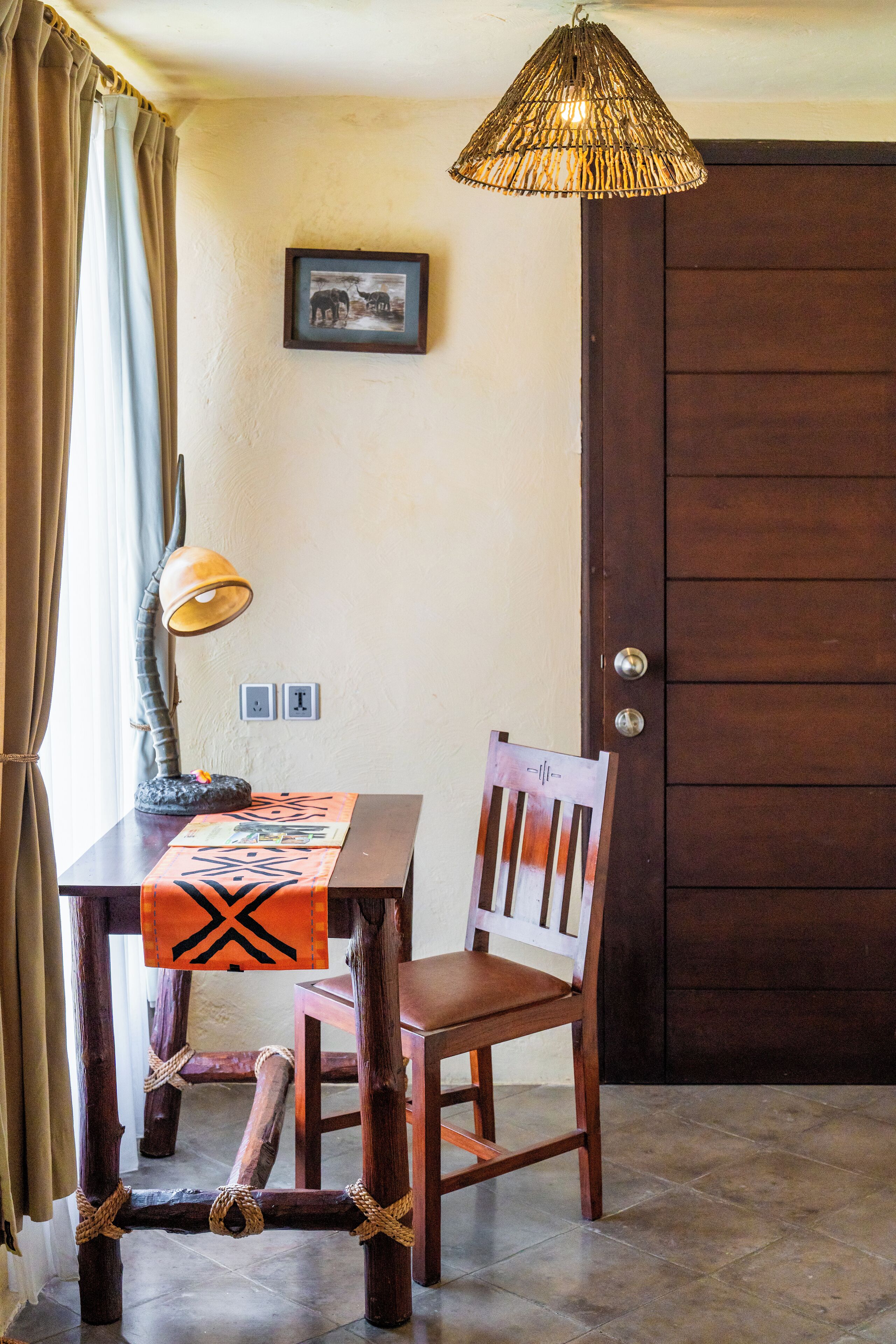 twiga deluxe room + bali safari entrance & safari journey | living area | lcd tv