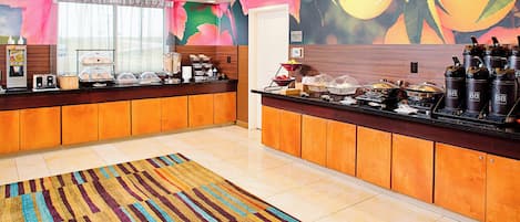 Free daily buffet breakfast