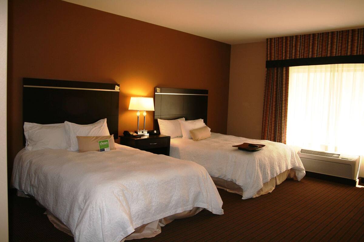 In-room safe, iron/ironing board, WiFi (free), alarm clocks